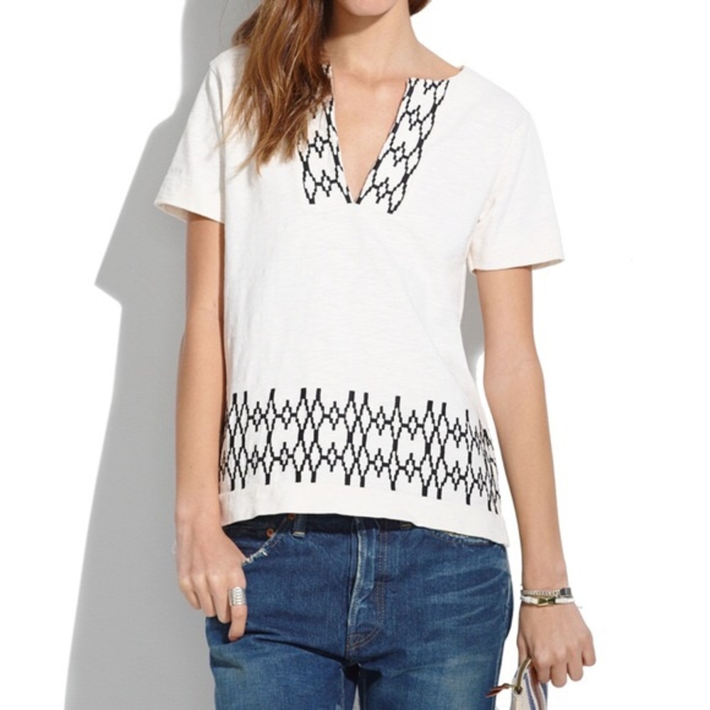 MADEWELL Boxstitch Slub Top 100% Cotton